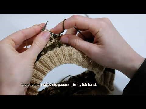 Colourwork Knitting with Yarn in Two Hands