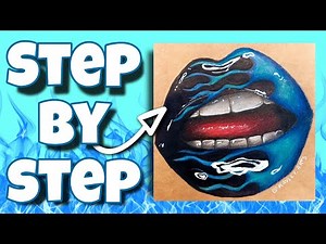 How to Draw Blue Flame Lips with Colour Pencil (Step by Step Beginner Tutorial)