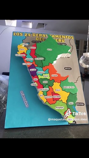 Mapa de los Departamentos del Perú