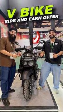 Ride and earn electric vehicle | ev electric v bike india's 1st AI scooter￼ #electric #vehiclesales