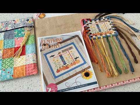 FlossTube #1 - Tea Dye Tutorial & my STITCH-TOBER line up:)