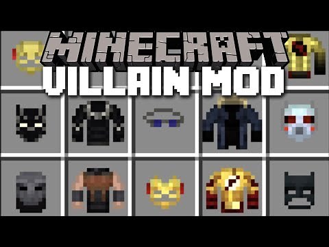 Minecraft VILLAINS MOD / FIGHT AND SURVIVE THE SUPERHERO BATTLE!! Minecraft