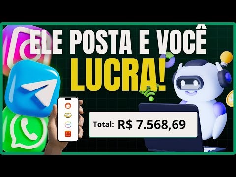 Esse BOT Posta pra Você no Insta, Telegram e WhatsApp (e Você Só Assiste o Dinheiro Entrar)