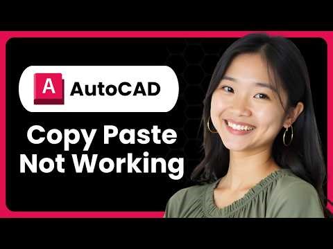 AutoCAD Copy Paste Not Working & Copy And Paste Not Working In AutoCAD