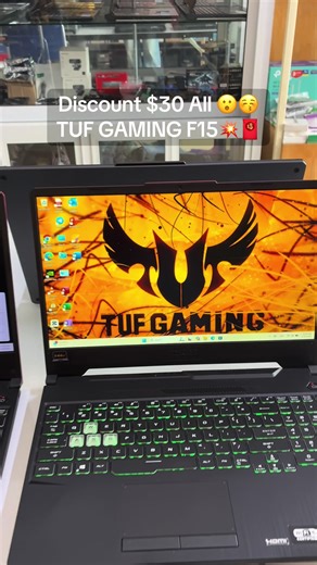 បញ្ចុះតម្លៃ$30អ្នកណាខ្លះFAN TUF GAMING លឿនៗមកណាបងៗ😘🩷#Thewolfcomputer #ASUS #discount #secanhand #tufgaming
