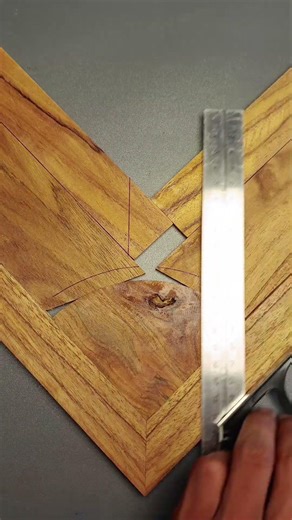 Quick way to measure wood curves #woodworking #woodwork #carpentry #homedecor #ideas #diy #tips
