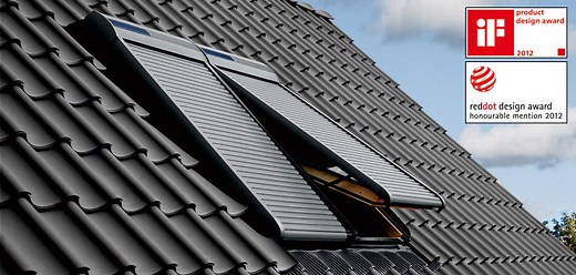 SSL UK04 0000S VELUX Rolluik - Ombergrijs - Elektrisch (op zonne-energie)