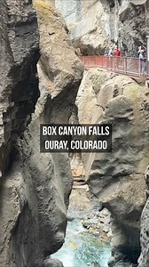 Box Canyon Falls in Ouray, Colorado. A typical day living in a truck camper traveling the country. #fypシ #fypage #vanlife #truckcamping #virals #viralposts #RVLife #fyp #travel #Colorado #hikingadventures | Cody & Kellie