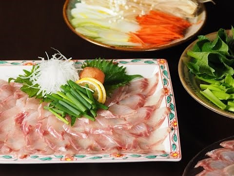 スズキのさばき方、刺身、しゃぶしゃぶ