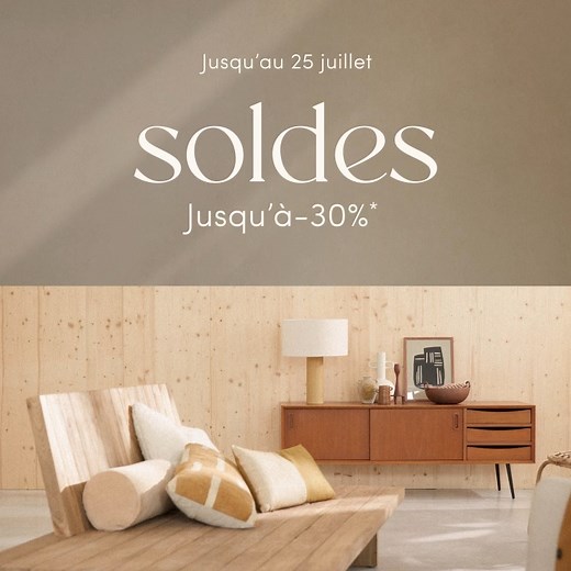 Les soldes continuent chez Tikamoon ! Jusqu’au 25 juillet, découvrez nos soldes sur une sélection de meubles. >> https://www.tikamoon.com/opti-soldes-et-promos-69.htm | Tikamoon