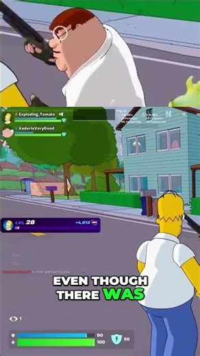 Simpsons vs Family Guy: Which Fortnite Collab Reigns? #shorts