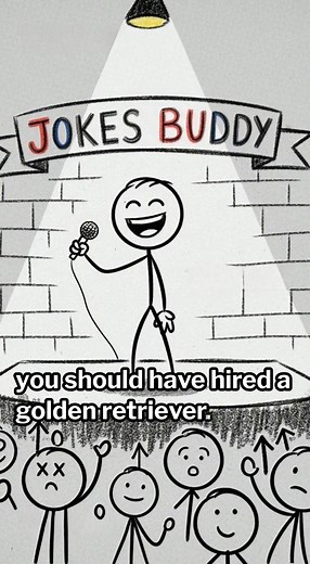 Ever feel like your boss expects a little too much enthusiasm? This minimalist stick figure comedian delivers the ultimate deadpan retort to anyone criticizing their "bad attitude" during a performance review. It's 12 seconds of pure, dry, corporate humor. *** If you love slow-burn jokes and the dry delivery of comedy legends like Norm Macdonald, this short is for you. Share this with that one coworker who is constantly fighting the urge to quit! * The perfect comeback for a bad performance revi