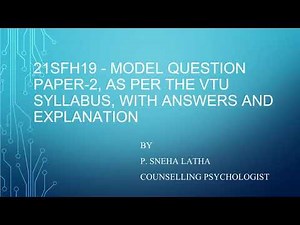 21SFH19 - Model question paper-2.