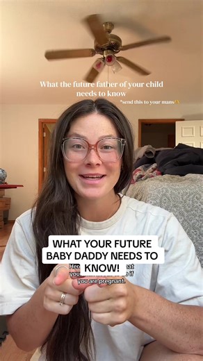 Send this to your future baby daddy 🫡 more men need to prepare for a baby like they prep for a job. I really believe since we as a society have strayed so far away from multi generational living, we should be encouraged to research these important things before having children. It’s way more involved than most people would assume. But it’s the best!!! #labor #dad #pregnant #pregnancy #mom
