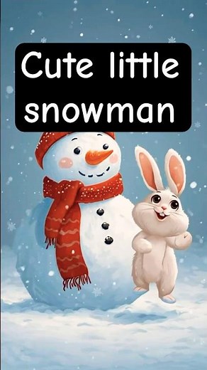Snowman song | Christmas poem for kids | christmas rhymes | English poems for kids | little snowman