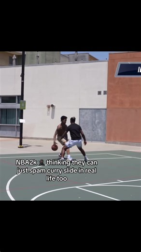 That curry slide is lowkey effective in real life tho 😭 #nba2k#basketball#fyp