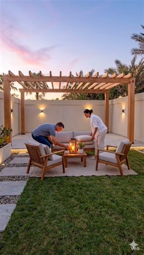 🌿 Transforming a Backyard into a Luxury Sunset Oasis ✨🏡 #shorts #transformation