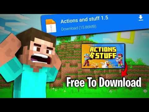How to download action & stuff mod for free in minecraft pe 🔥 #minecraft