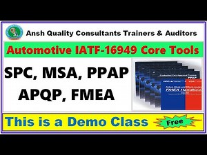 Automotive IATF 16949 Core Tools