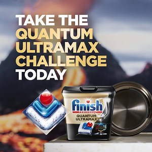 Say goodbye to your toughest burnt-on, dried-out stains and hello to shine with Finish® Quantum Ultramax® | Finish Canada