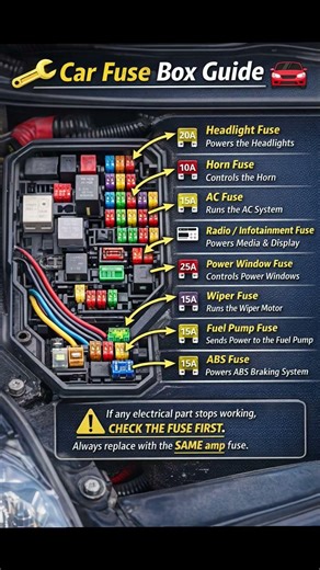 car fuse box guide #sainicardrive #sainitoyota #automobile