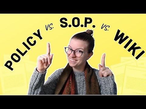 Wiki vs SOP vs Policy? Business System Jargon, Explained