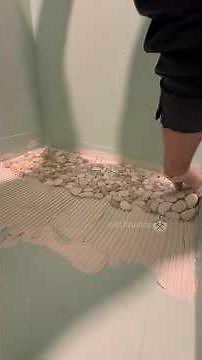 Pebble Tile Shower Floor Installation