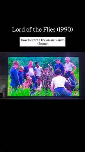 MIKE*STAR | FILM CRITIC 🎥 on Instagram: "Lord of the flies (1990) My Favourite Scene 🎬 How to start a fire on an isolated island? #lordoftheflies #moviescene #movieclips"