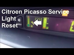Citroen Picasso Service Light Reset