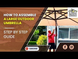 Assemble your large outdoor umbrella in these easy steps!