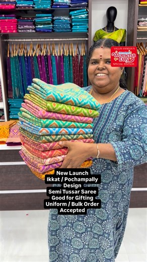 Vallikannu Muthu on Instagram: "New Launch - *Option No 19:- Women’s Day Celebration 🎉* 😊 Gear up for Women’s Day 🎉! Plan ahead, shop early, and rock that look 💁‍♀️! 😊 Women’s Day vibes 💪. Prior planning is key, or you’ll be stuck in a last-minute rush 😅. Get Ready to shine in Semi Tussar silk saree 💫⚡️ | Good for gifting | Bulk / Uniform orders accepted - Flat 5% less . Vallisvaseha.com Search Code:- VVSTS033 Price:- 1150/- + shipping Wash and Care:- First wash dry wash Customer support