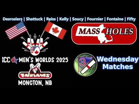 2025 ICC MEN'S WORLDS - Massholes Team Feed - Wednesday | Fairlanes Bowling #candlepinbowling