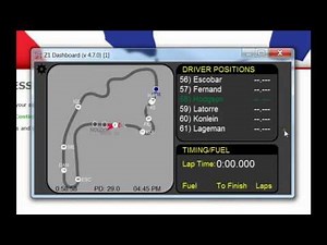 Z1 Dashboard Customizing Track Maps