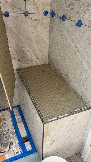 11K views · 2.2K reactions | Shower bench #tile #shower #bench #плитка #install #details #house #remodel | Marian Protsan | Facebook