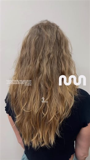 Modern Perm London Permed Hair Education on Instagram: "WAVY PERMA® modern perm on very naturally straight hair 〰️ This client tied her hair up when it was wet to create volume and movement (as seen in the before) but her natural hair texture is extremely flat and straight, so she wanted a perm to add volume and texture. Because of how straight the hair is naturally, we permed on the tighter side, to allow for the perm to drop and still have beautiful waves. We teach you exactly how to create th