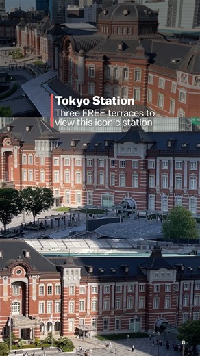 Three free terraces to view Tokyo Station from above