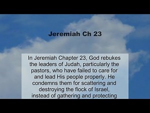 Jeremiah Chapter 23 summary and read together