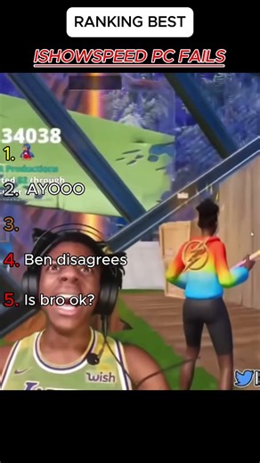 Ranking Funniest IshowSpeed PC falling moments🤣 #ishowspeed