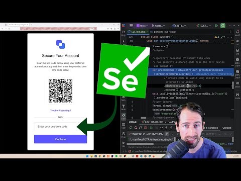 Selenium MFA tutorial (testing OTP codes in Java)