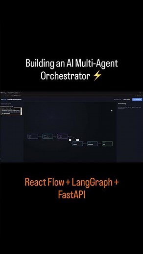Building an AI Multi-Agent Orchestrator ⚡ React Flow + LangGraph + FastAPI