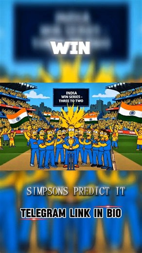 SIMPSONS PREDICT on Instagram: "INDIA WIN SERIES VS SA | SIMPSONS PREDICT IT | . . . #simpsons #indvssa #cricket #indiavssouthafrica #predictions"