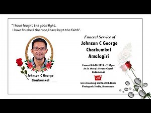 Funeral Service of Johnson C George