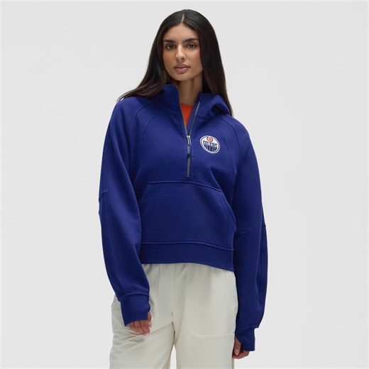 Women's Edmonton Oilers lululemon Larkspur Scuba Oversized Half-Zip Hoodie