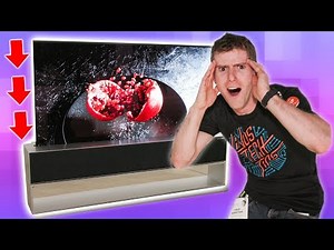 How does the rollable TV work?