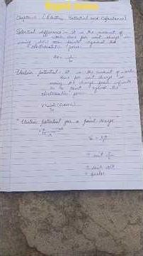 #physics class 12 chapter 2 rapid notes for board exam 😎😎