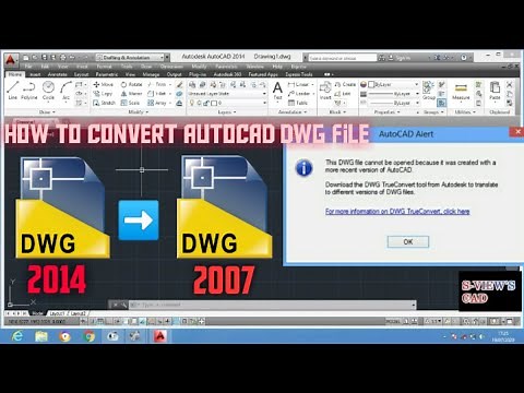 How To Convert Higher Version To Lower Version AutoCAD DWG File?