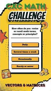 Master Vectors and Matrices. Check your skill level with this sample quiz.