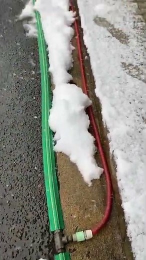 大雪対策！ 消雪ホースはどれだけ雪が消えるのか！？ 【建設資材・配管資材の大清】