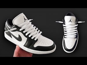 HOW TO LOOSE LACE NIKE AIR JORDAN 1 LOW | How To Lace Jordan 1 (BEST WAY)