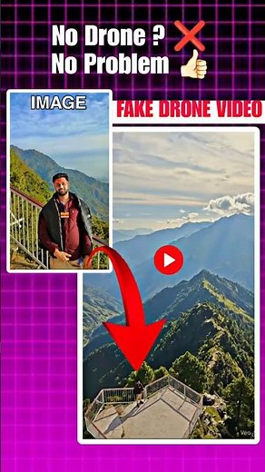 No Drone ? No Problem !! How To Create Drone Shots With AI?Best AI Tool For Drone Effect #drone #ai